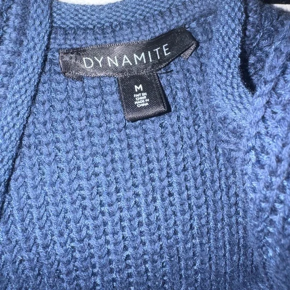 Dynamite Navy Knit Dress - Picture 4 of 5